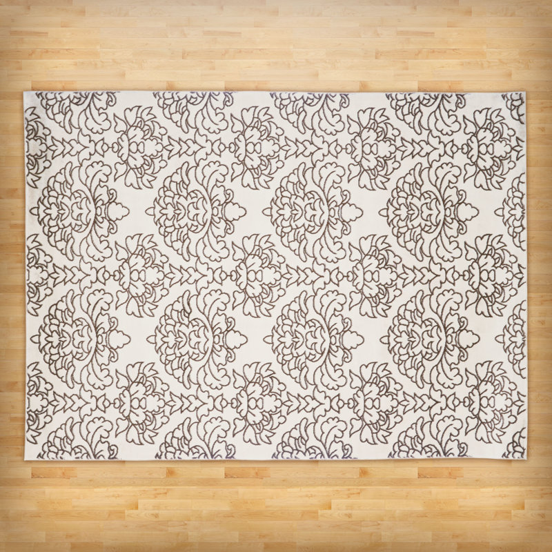 Three Posts Elegance Damask Area Rug & Reviews Wayfair